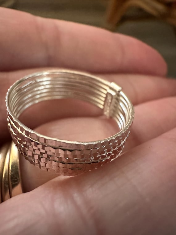 Sterling Silver Stackable Band Ring size 7 - image 1
