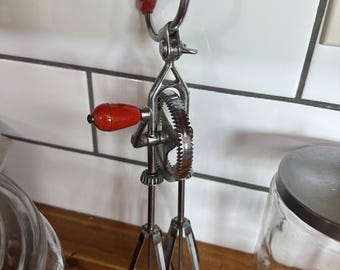 Red 1953 Handle Dazey Hand Mixer Reg US Pat Off