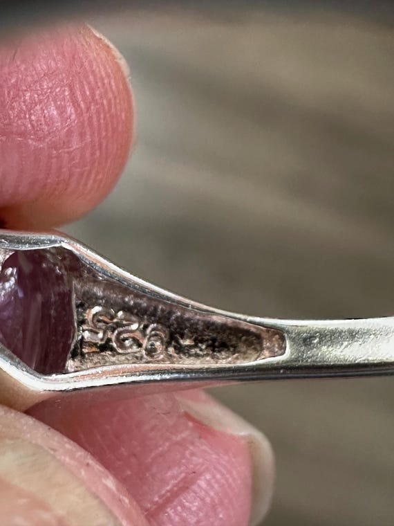 Sterling Silver Stackable Lavender Amethyst CZ Ma… - image 6