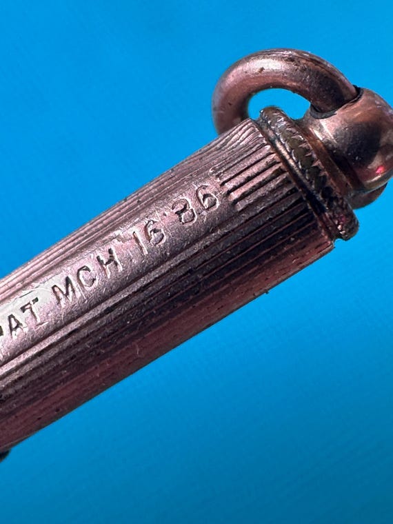 Victorian circa 1886 Button Hook Retractable Pend… - image 6