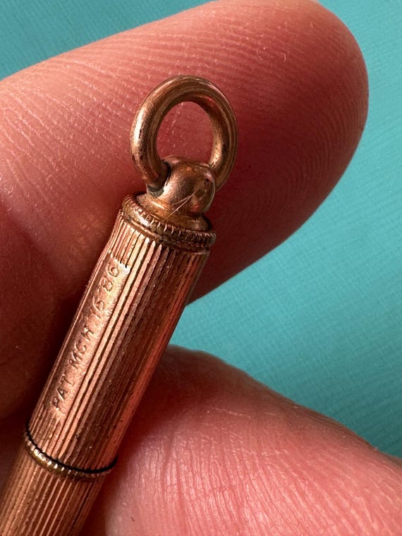 Victorian circa 1886 Button Hook Retractable Pend… - image 9