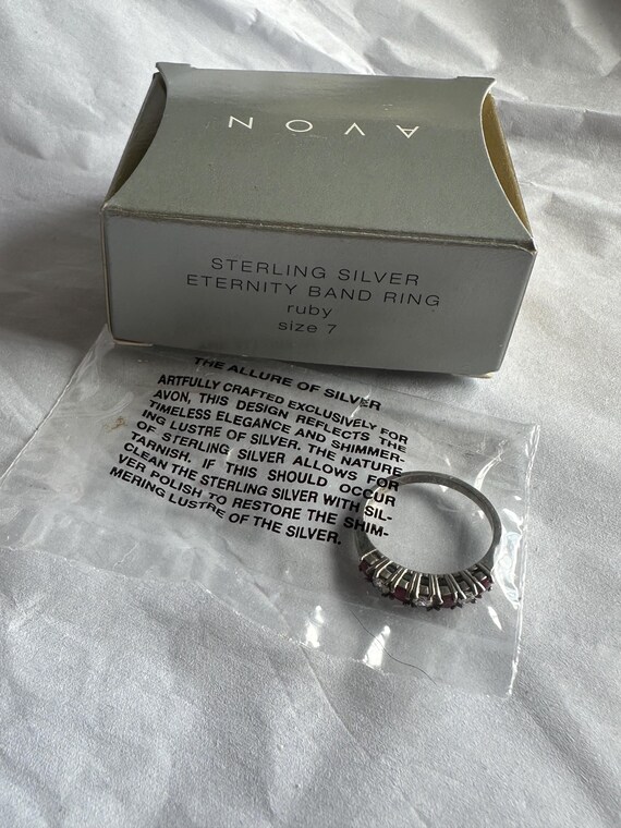 Sterling Silver Ruby Eternity Ring Allure of Silv… - image 4