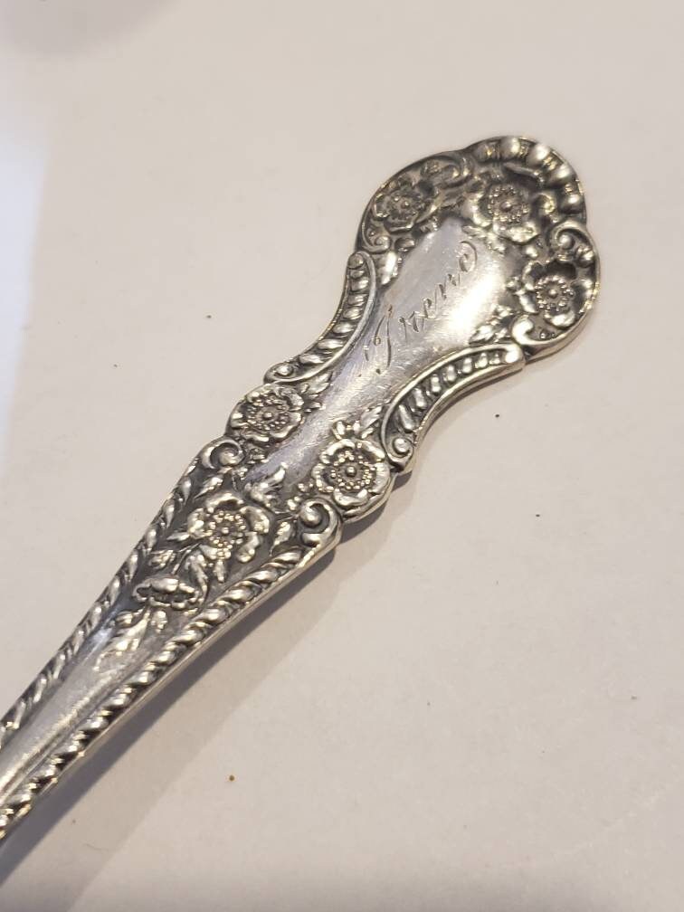 Irene Gorham 1899 Sterling Silver Teaspoon Rose Boutique Etsy UK