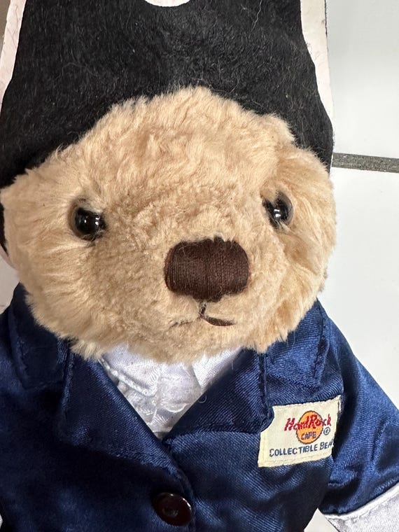 2003 4th July Hard Rock Cafe Plush Teddy Bear Kona Hawaii Limited