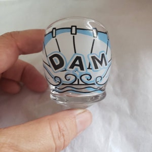 Rolly Polly Hoover Dam Crazy Shot Glass