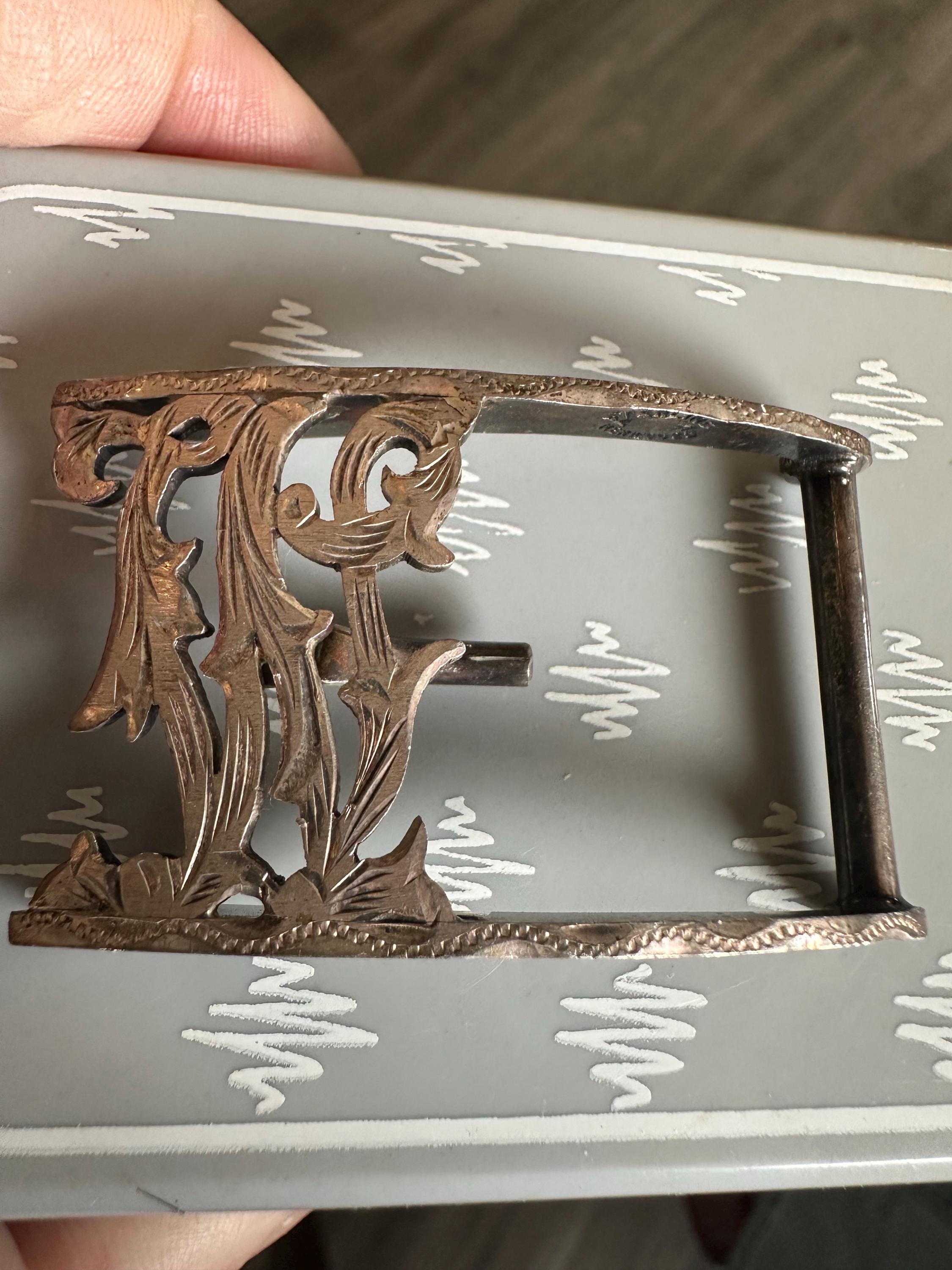 Mexican Silver Belt Buckle Taxco - Etsy
