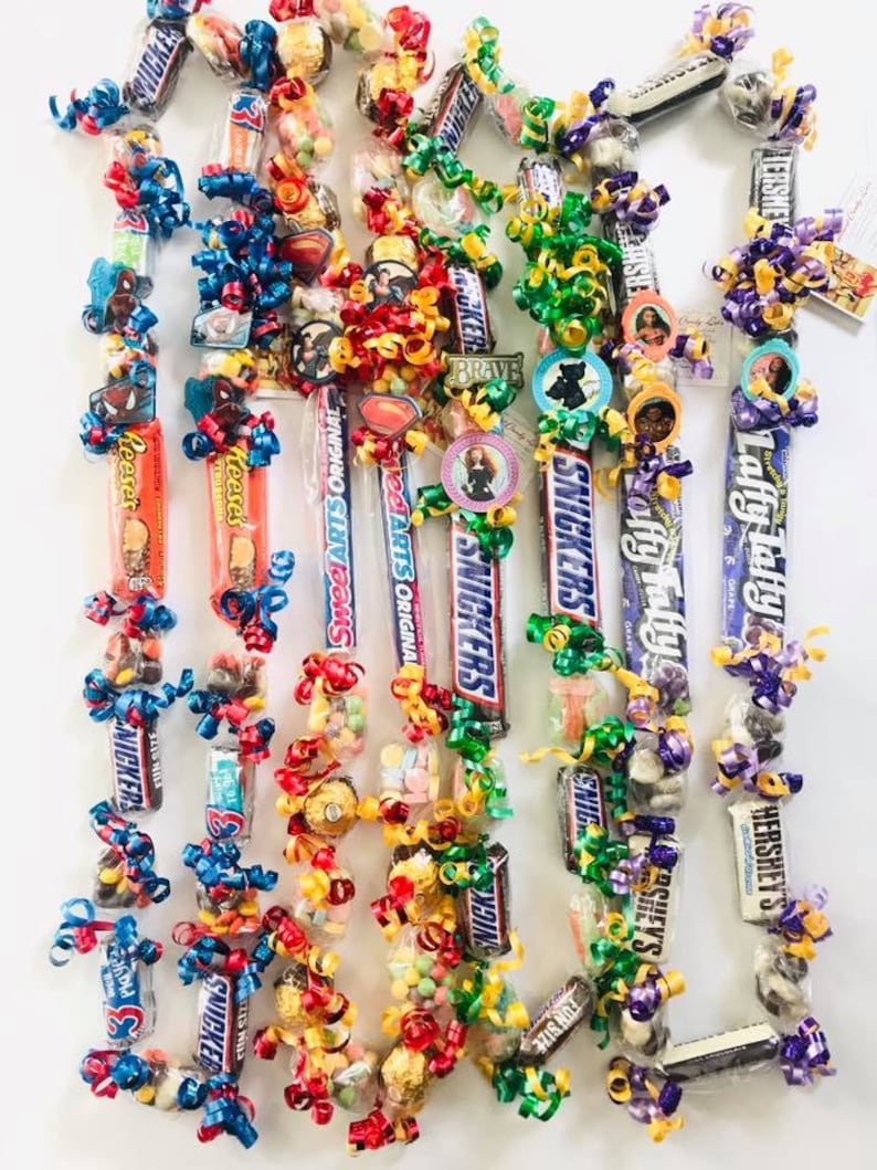 Large Custom Candy Lei Necklaces Graduation Promotion Gifts 1 Lei image 4
