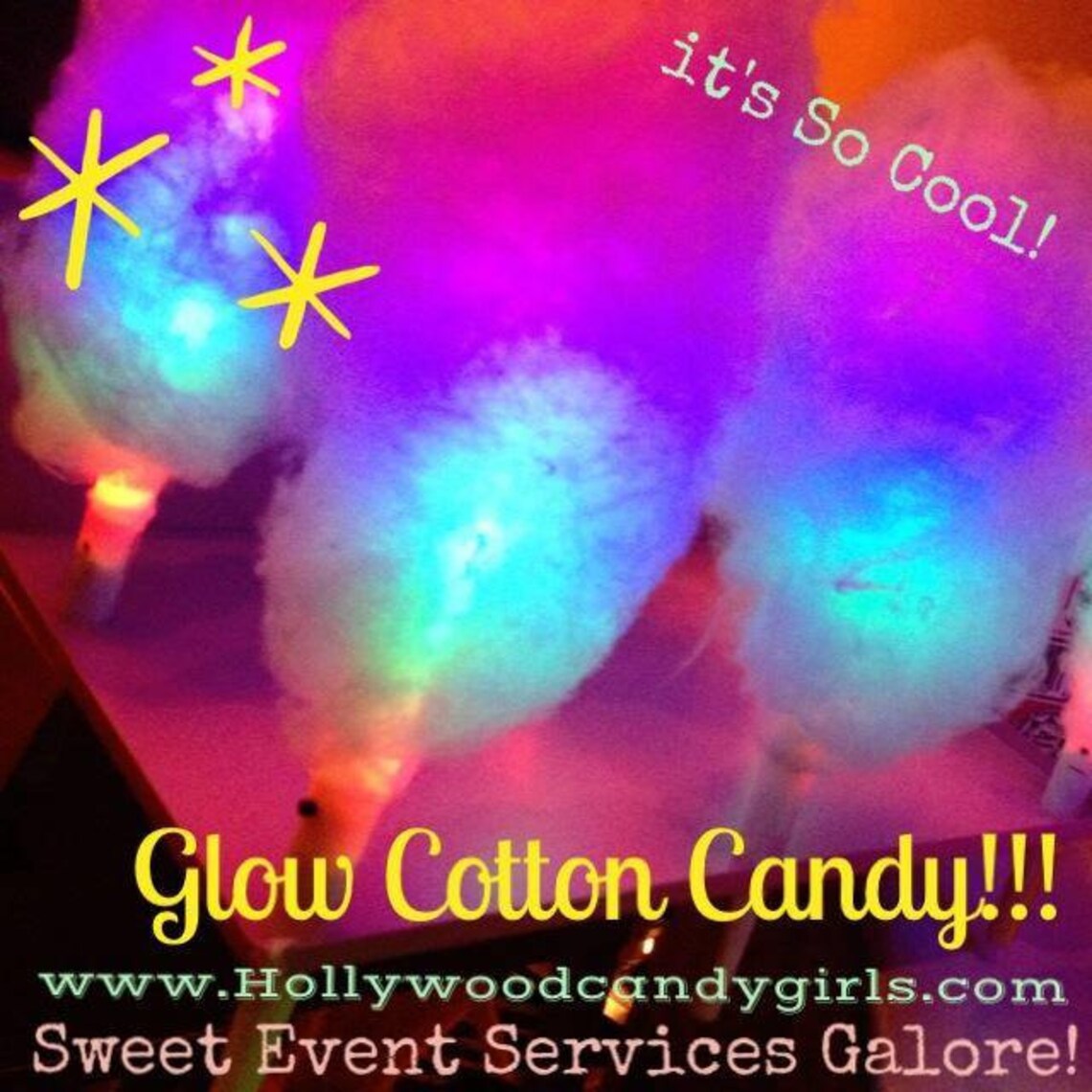 30 Pastel Glow Cotton Candy Party Favors Light up Cotton Etsy