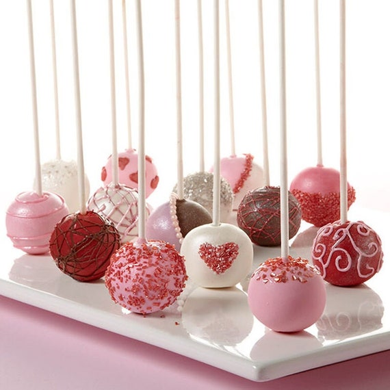 Valentine's Day/ LOVE Cake Pops 12 Pieces - Etsy Denmark