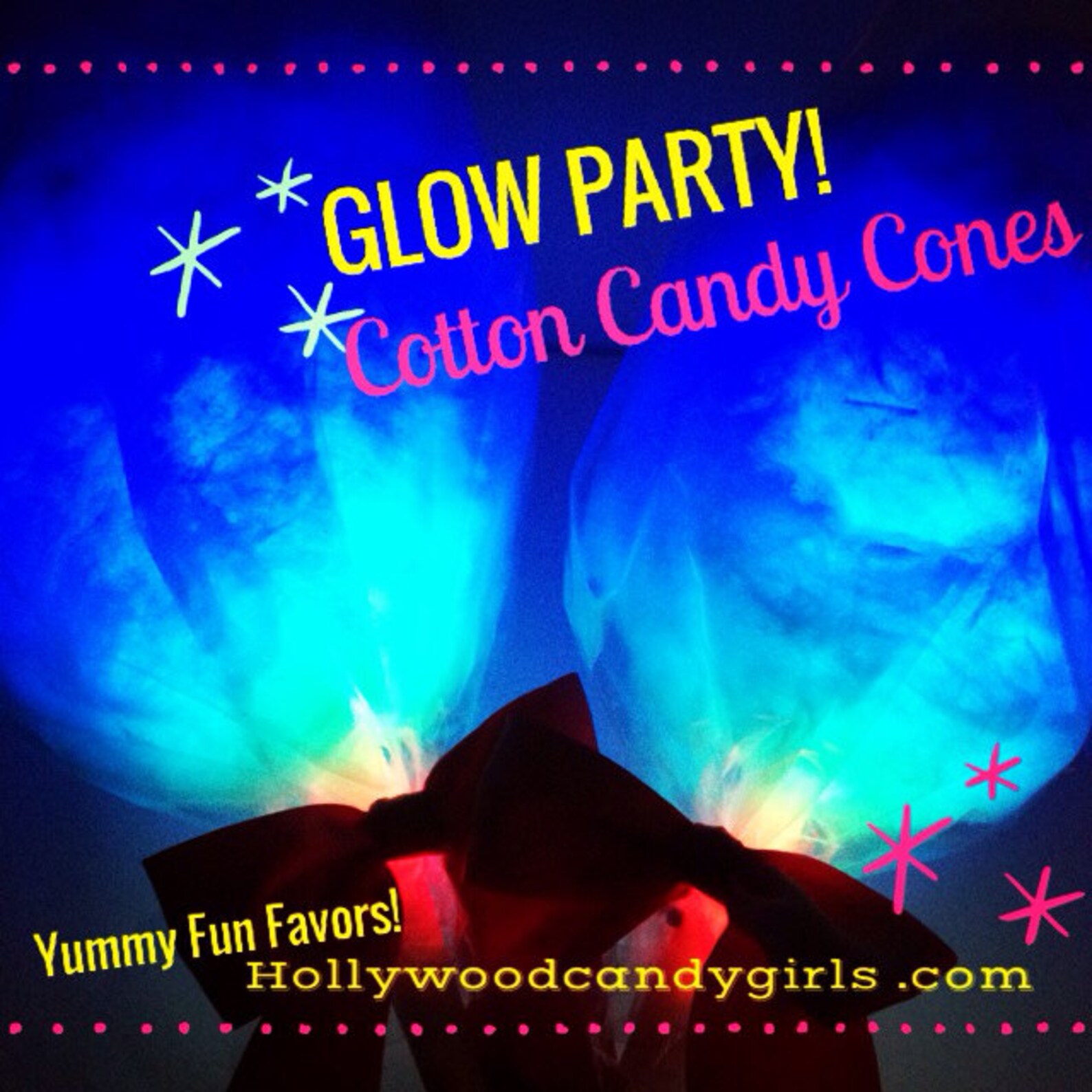 30 Pastel Glow Cotton Candy Party Favors Light up Cotton Etsy