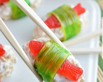 Candy Sushi Favors (24 piece) - Rice Krispy Treats - Party Favors, Gift