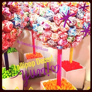 Rainbow Dum Dum Gum Ball Candy Land Centerpiece Topiary, Candy Buffet Decor, Candy Arrangement Wedding, Mitzvah,