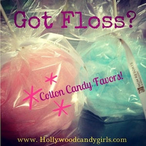 Cotton Candy Lollipops/ Packaged Favors 12 pieces image 1