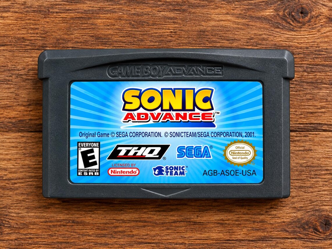 Sonic Advance GBA Cartridge, Retro Platformer, Like New Condition, photo 1 of 2