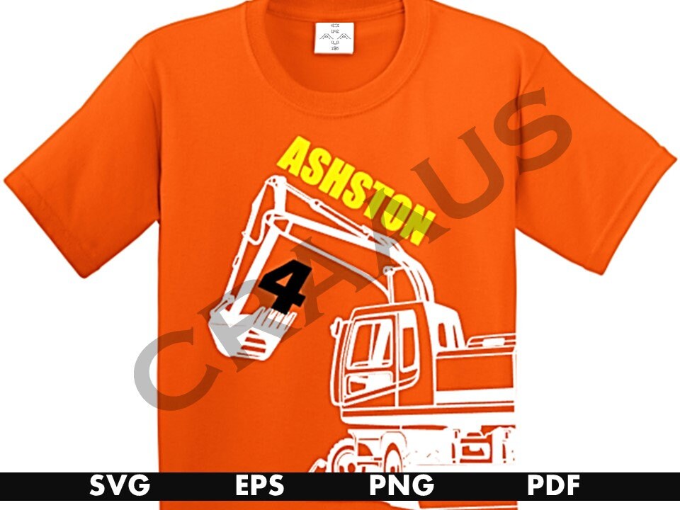 Download Construction Birthday Shirt Construction Birthday Party Excavator Construction Party Construction Svg Shirt Svg Svg File Digger