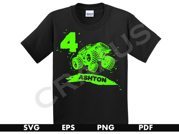 Download Monster Truck Birthday Shirt Monster Truck Shirt Monster Etsy