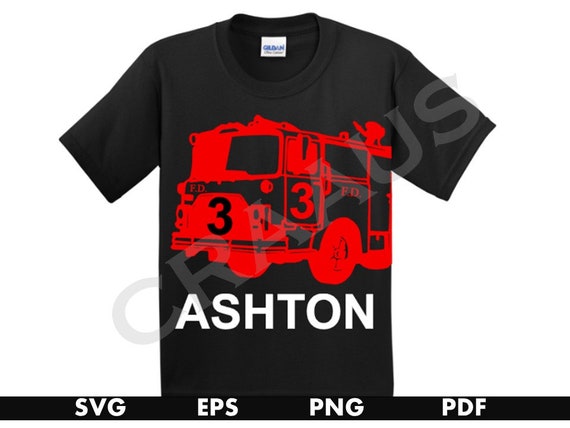 Download Fireman Birthday Shirt Fireman Birthday Fireman Party Etsy