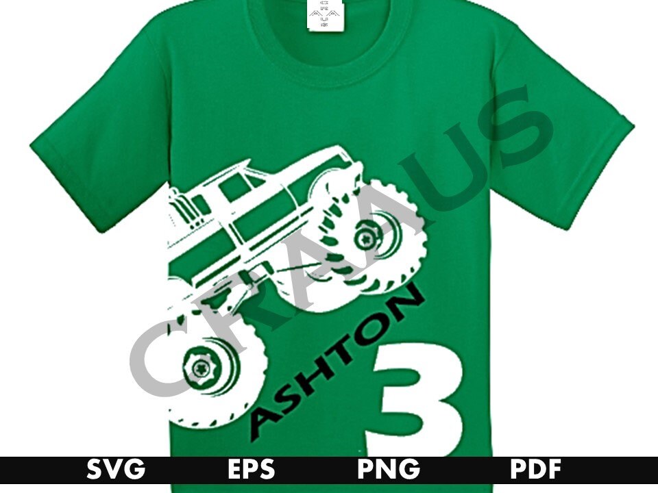 Monster Truck Birthday Shirt Monster truck shirt Monster | Etsy