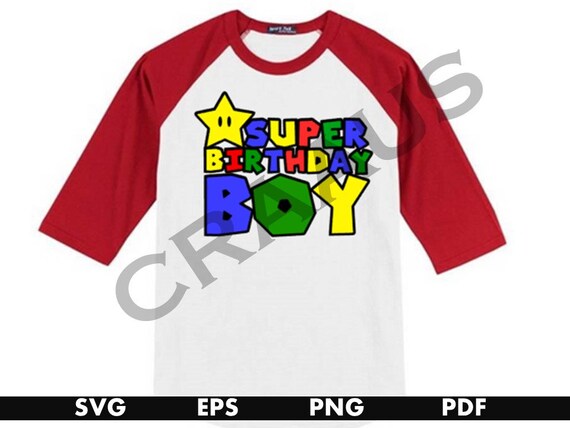 Download Super Mario Svg Super Mario Birthday Super Birthday Boy Svg Etsy