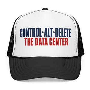 Control Alt Delete the Data Center Trucker Hat | Funny IT Humor Hat | Computer Geek Gift