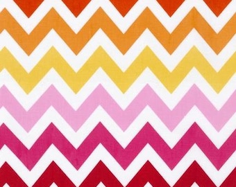 Ann Kelle: Remix Half Inch Chevron Garden - 1 Yard