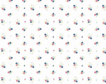 Floral White: Natalie Lymer - Enchant Collection 1 Yard Cut