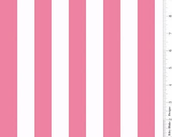 One Inch Stripe Pink: Riley Blake Designs 1 Yard Cut
