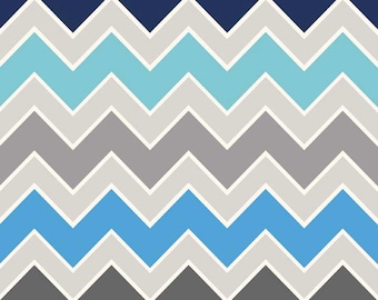 Shaded Chevron Medium in Serene : Riley Blake 1 Yard Cut