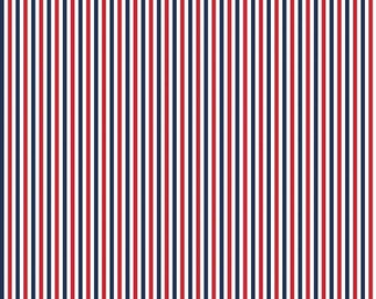 Patriotic Stripe 1/8 Inch Riley Blake One Yard Cut