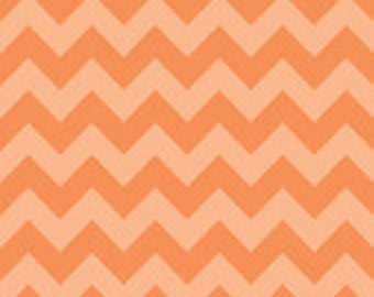 Orange Medium Tone on Tone Chevron: Riley Blake Designs - One Yard