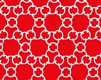 Chain Link Red  from Cynthia Rowley 1 Yard Cut