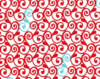 Perfectly Perched by Laurie Wisbrun for Robert Kaufman: Scroll in Celebration AWN 12850-203 1 Yard Cut
