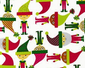 SALE Robert Kaufman Ann Kelle Jingle 2 Holiday Birds Bird Bright Fabric Yard
