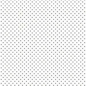 Swiss Dots Brown on White:  Riley Blake Designs 1 Yard