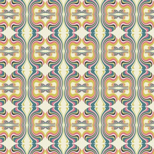 Groovy Vibes Berry from Carnaby Street by Pat Bravo fro Art Gallery Fabrics 1 Yard Cut