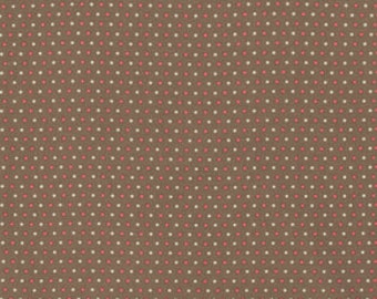 Swiss Dot Mocha:  Pirouette 1 Yard Cut