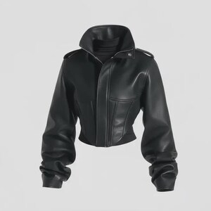 レザージャケット　ブラック　y2k Y2k leather jacket - Etsy 日本