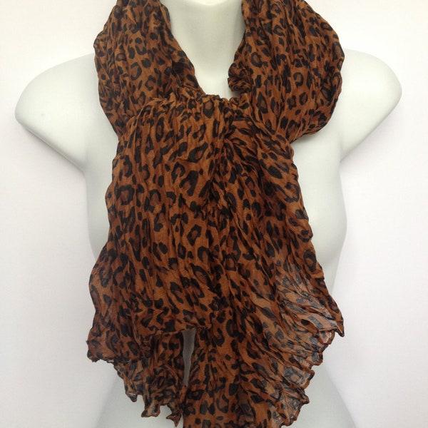 Scarf, Scarves, Leopard Scarf, Summer Scarf, Fashion Scarf, Shawl, Gift