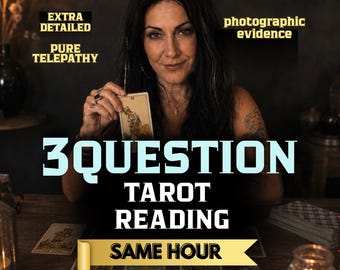 Tarotconsult met maximaal 3 vragen | Paranormale reading | PDF binnen een uur | Liefdes- en loopbaanadvies