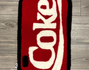 Custom soda can tufted rug