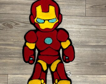 Iron man custom tufted rug