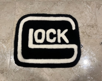 Custom black GLOCK | tufted rug