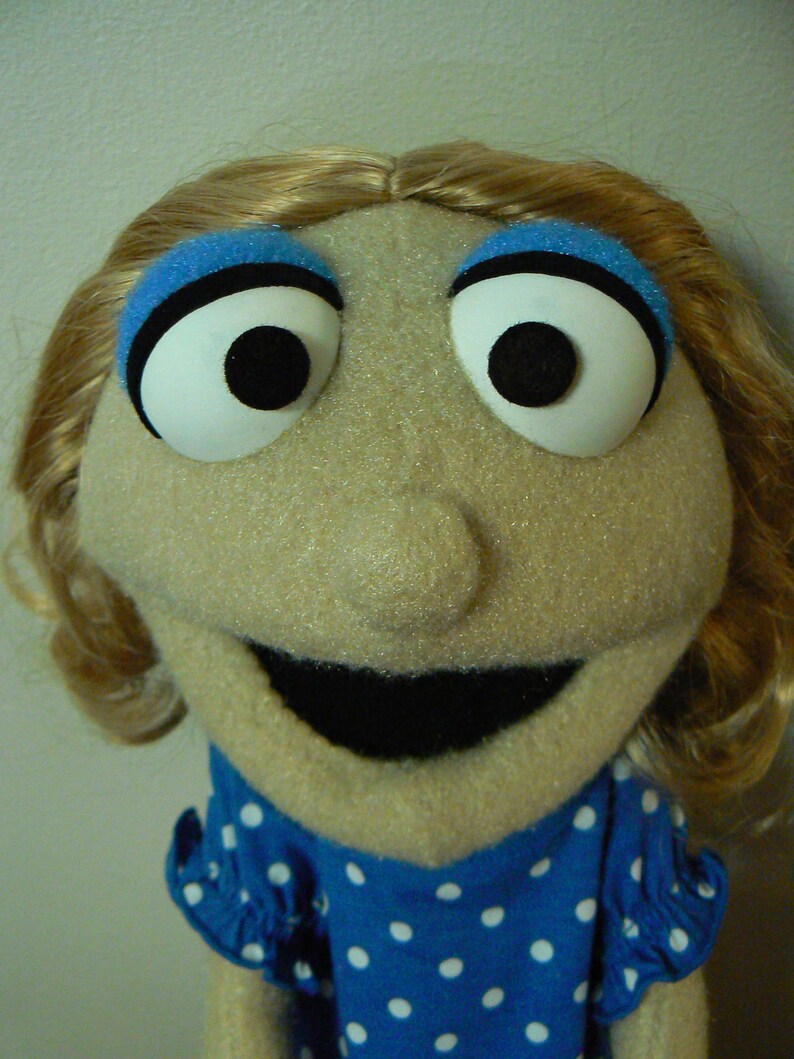 Hipster Girl Hand Puppet Special Gift Etsy