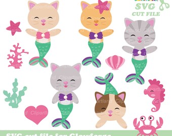 Free Free 99 Mermaid Cat Svg SVG PNG EPS DXF File