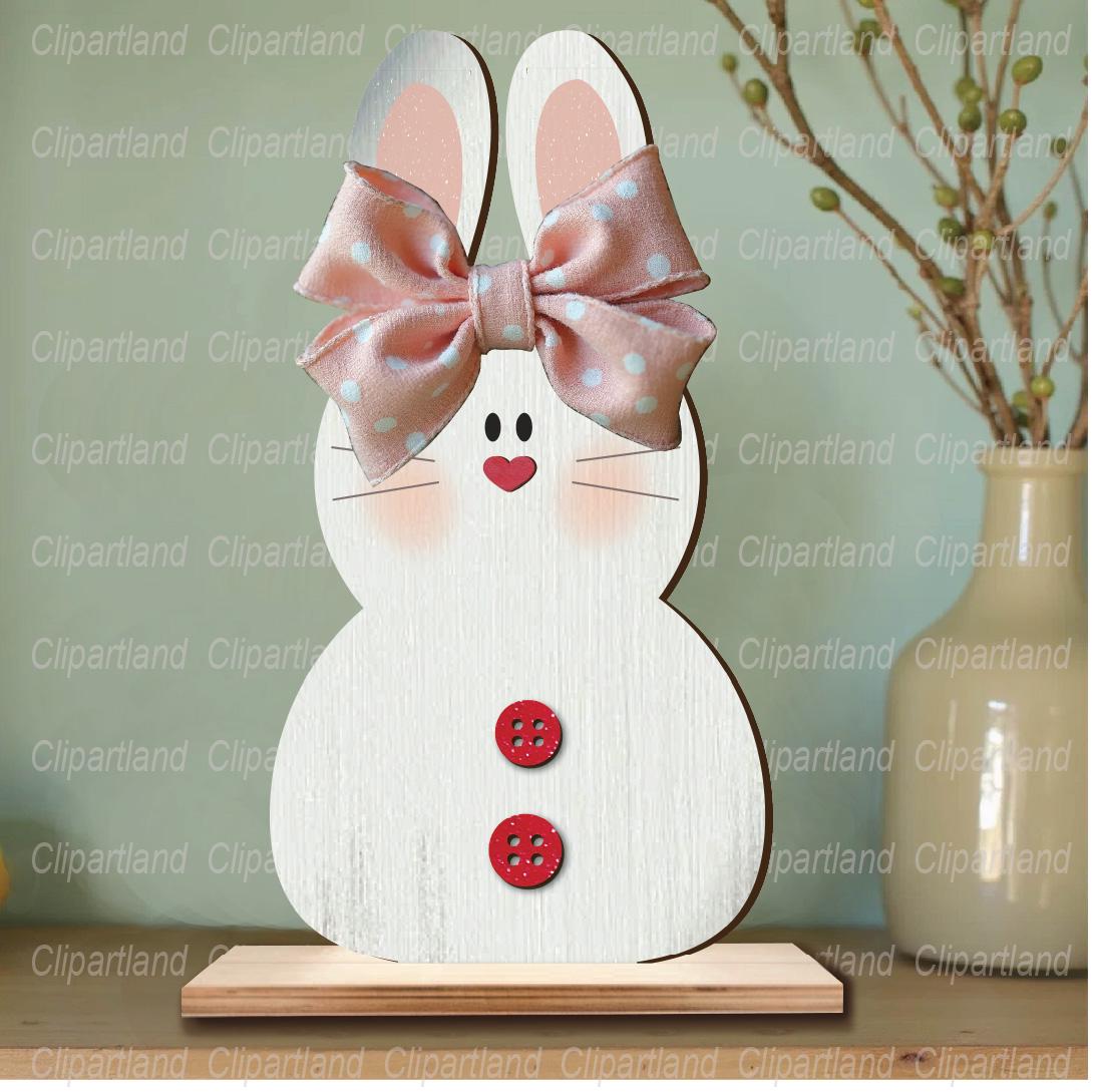 Easter Bunny Shelf Sitter Laser Cut File, SVG DXF EPS (digital Download ...