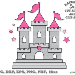 INSTANT Download. Medieval castle svg cut file. Cca_4. Personal and commercial use.