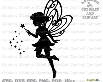 Tuinfee silhouet gesneden bestanden en clipart (svg, png, pdf)