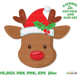 Directe download. Kerst rendieren SVG bestand knippen. CChrf_2. Persoonlijk en commercieel gebruik.