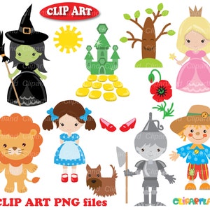 INSTANT Download. Wizard Oz clip art. Personal and commercial use. CW_3.