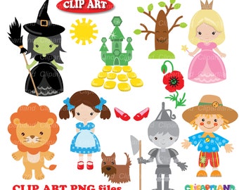 INSTANT Download. Wizard Oz clip art. Personal and commercial use. CW_3.